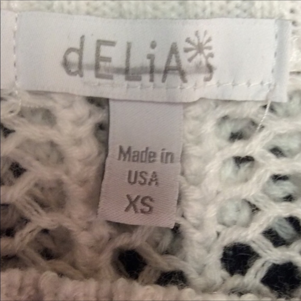 🎉HP🎉DELIA*S OPEN KNIT HIGH/LOW SWEATER - Picture 2 of 2